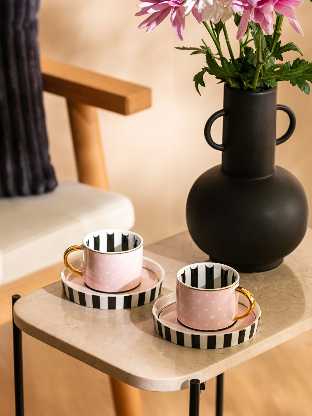 LCW HOME Printed Turkish Coffee Cup Set for 2 Persons -S3CG99Z8-F9C