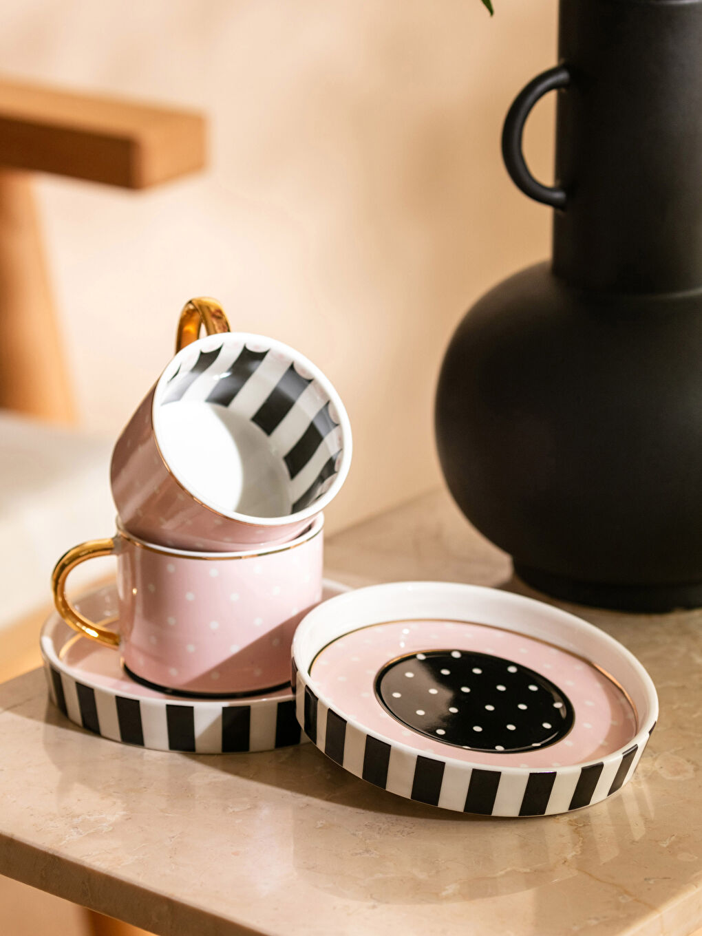 LCW HOME Printed Turkish Coffee Cup Set for 2 Persons -S3CG99Z8-F9C