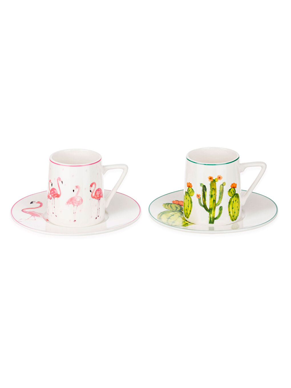 LCW HOME Patterned Porcelain Coffee Cup for 2 Persons -S3CH06Z8-F9C