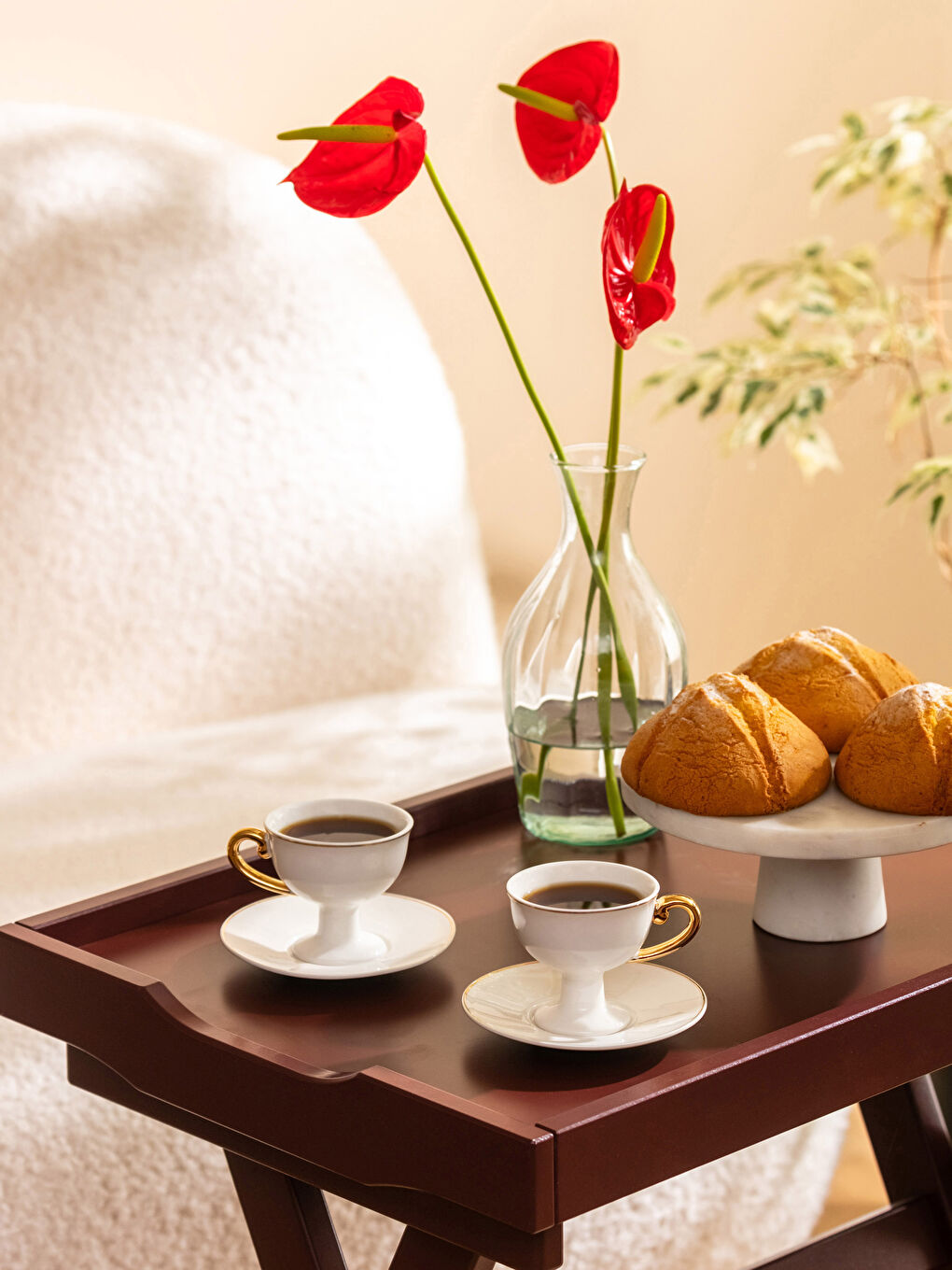 LCW HOME Flat Turkish Coffee Cup Set for 2 Persons -S3CH54Z8-LU7