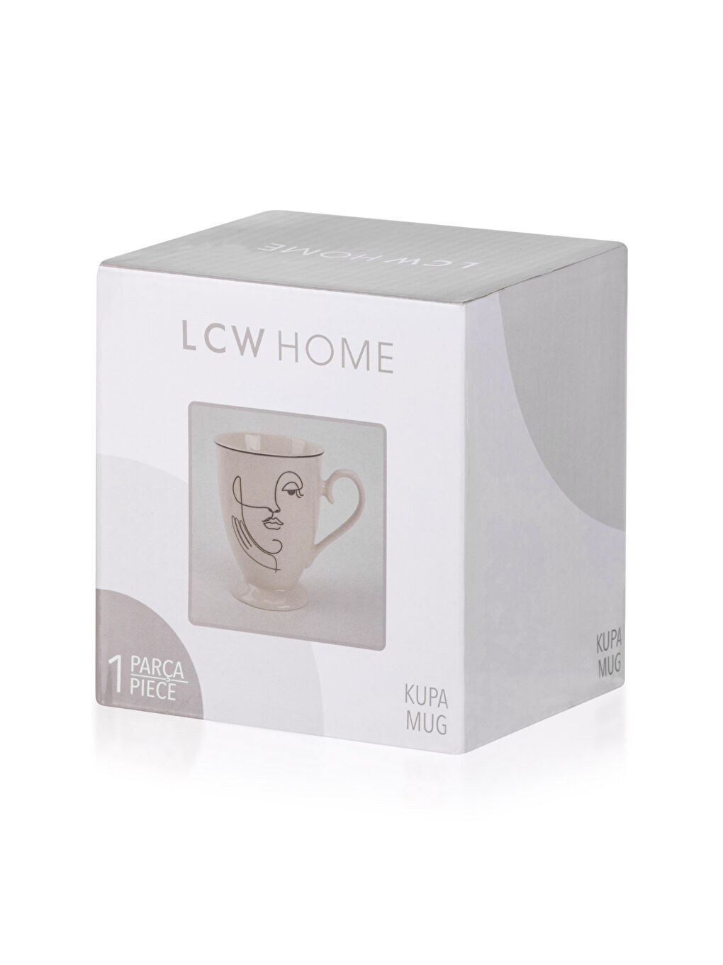 Siyah Yüz Baskılı Porselen Kupa 300 ml-3