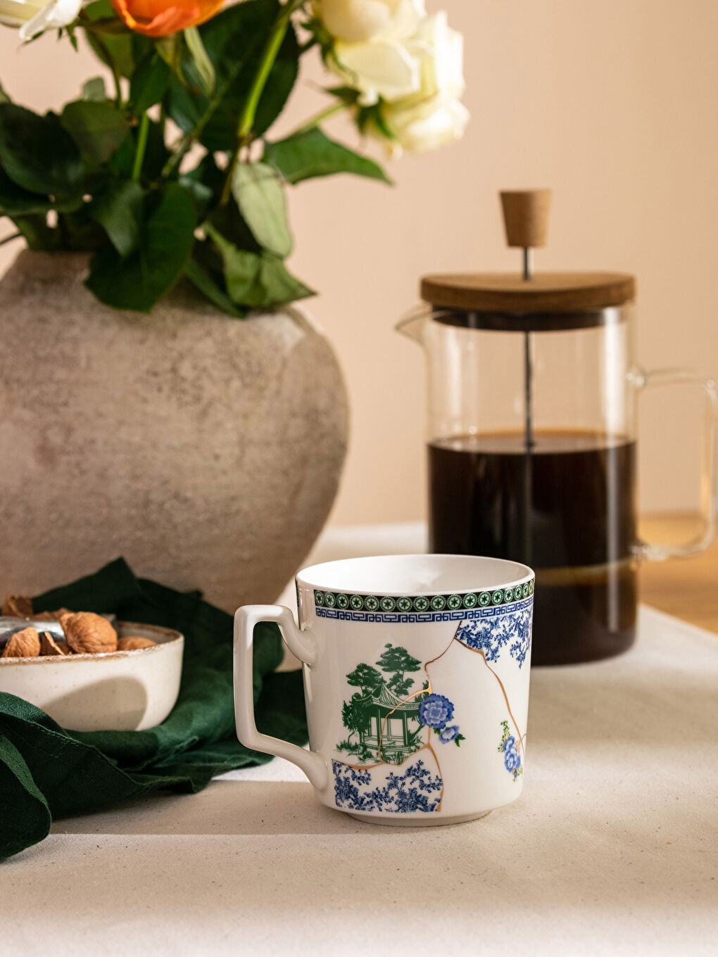 Karışık Baskılı Porselen Kupa 360 ml