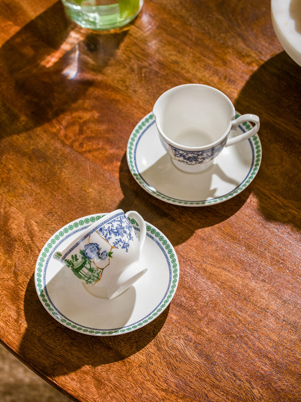 Printed Porcelain Coffee Cup Set of 2-1