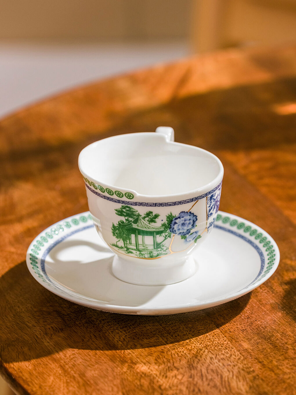 Printed Porcelain Coffee Cup Set of 2-2