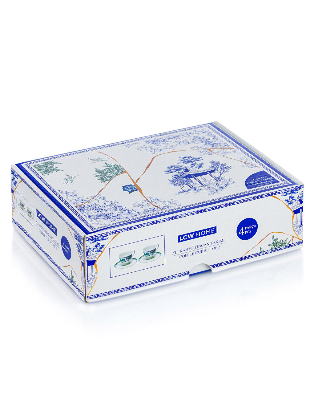 Printed Porcelain Coffee Cup Set of 2-3