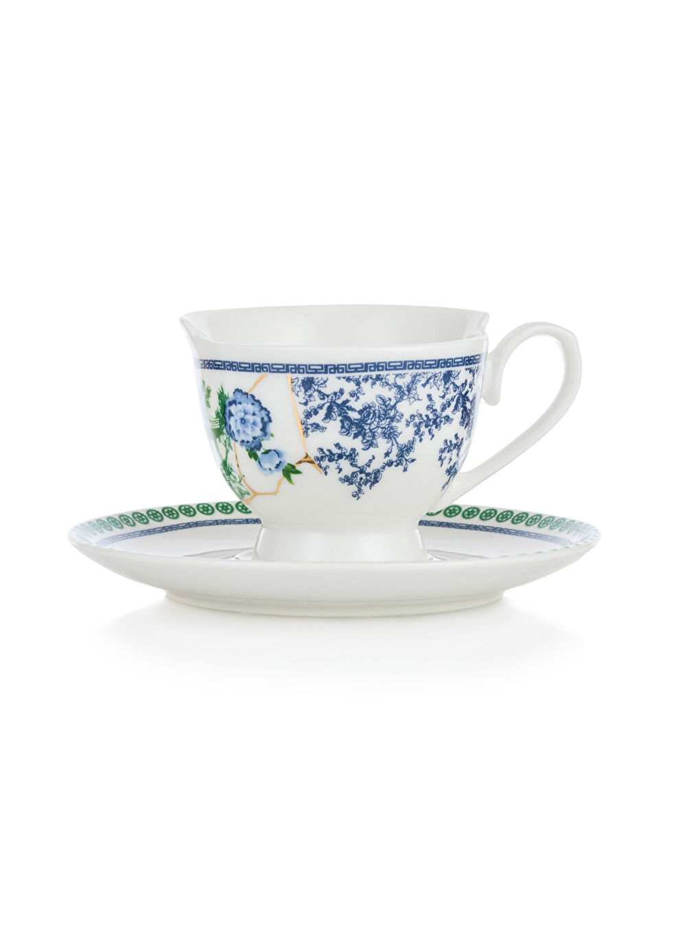 Printed Porcelain Coffee Cup Set of 2-4