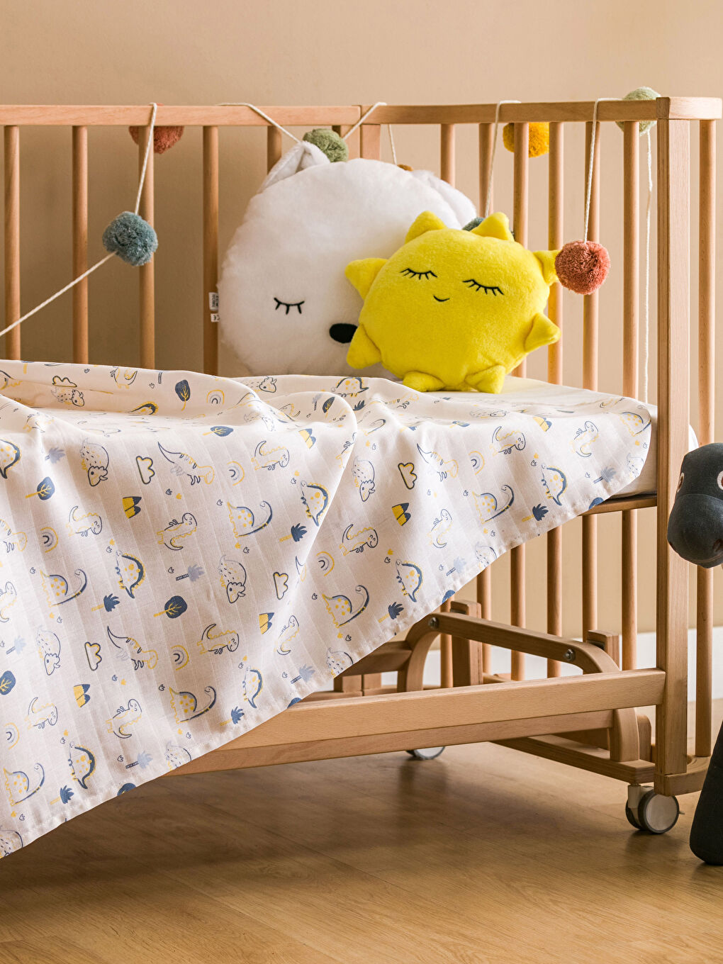 LCW baby Baskılı Erkek Bebek Müslin Bez 90x100 cm-1
