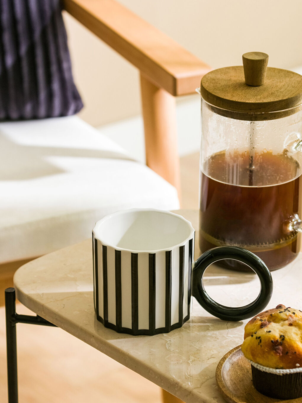 Striped Ceramic Mug 350 Ml -S3CO14Z8-LQJ