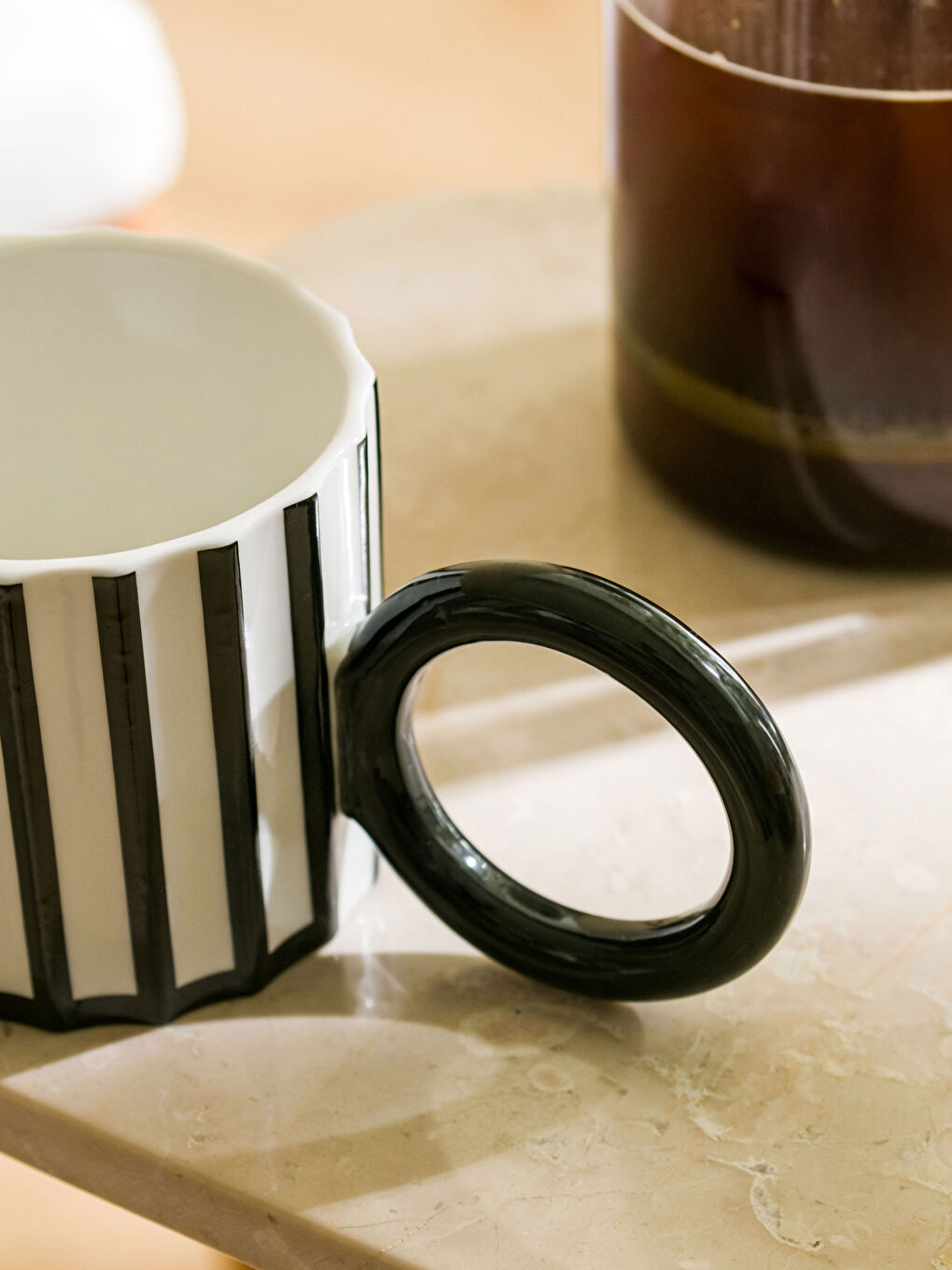 Striped Ceramic Mug 350 Ml -S3CO14Z8-LQJ