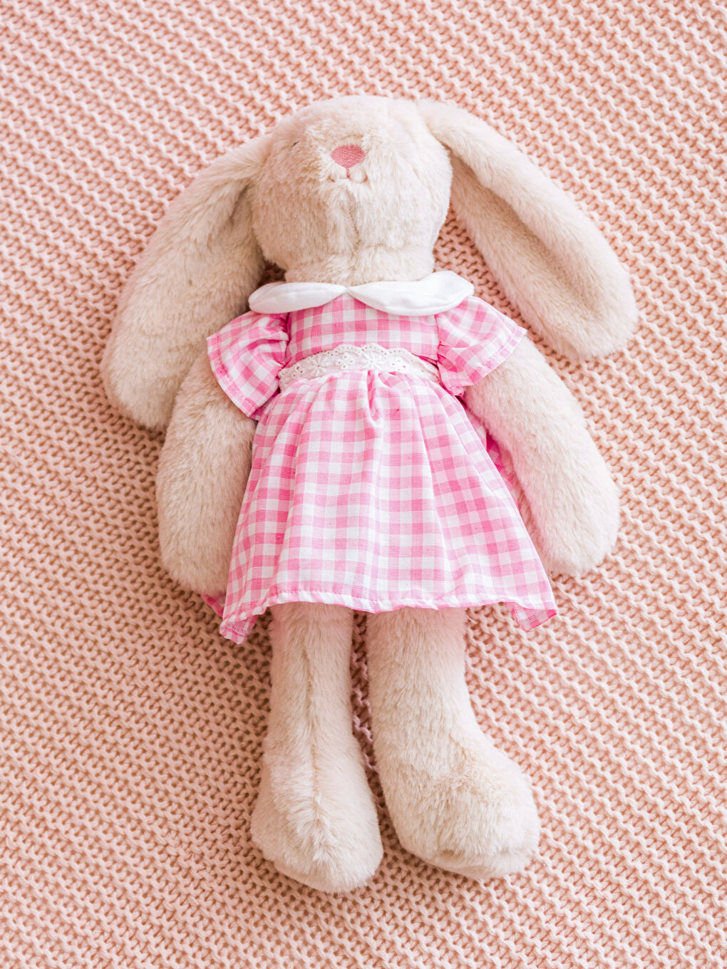 Pernă de Pluș Umplută Iepure pentru Bebelusi 38 Cm-3