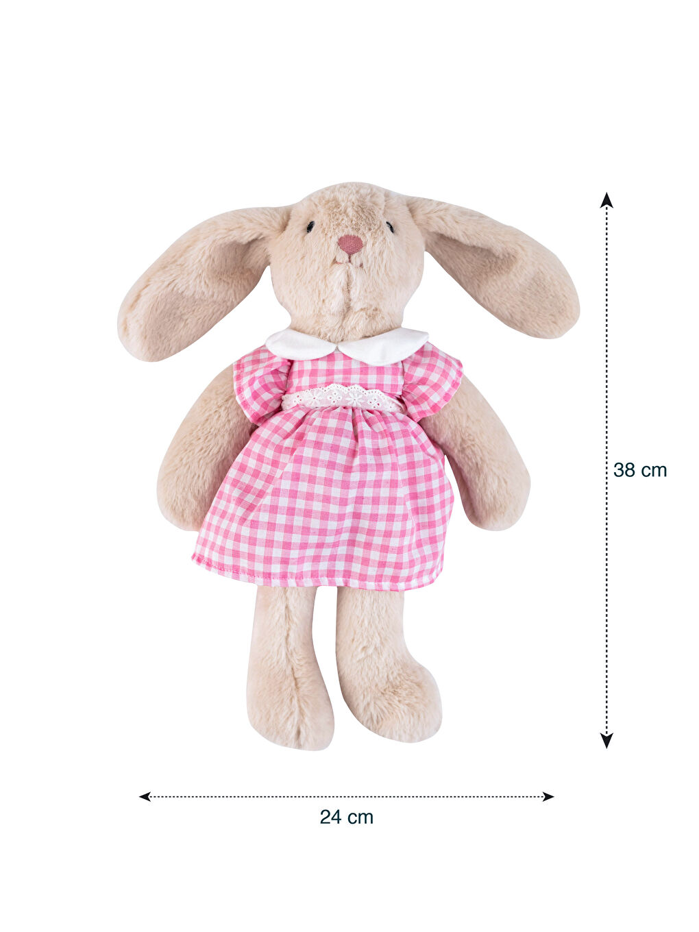 Pernă de Pluș Umplută Iepure pentru Bebelusi 38 Cm-4