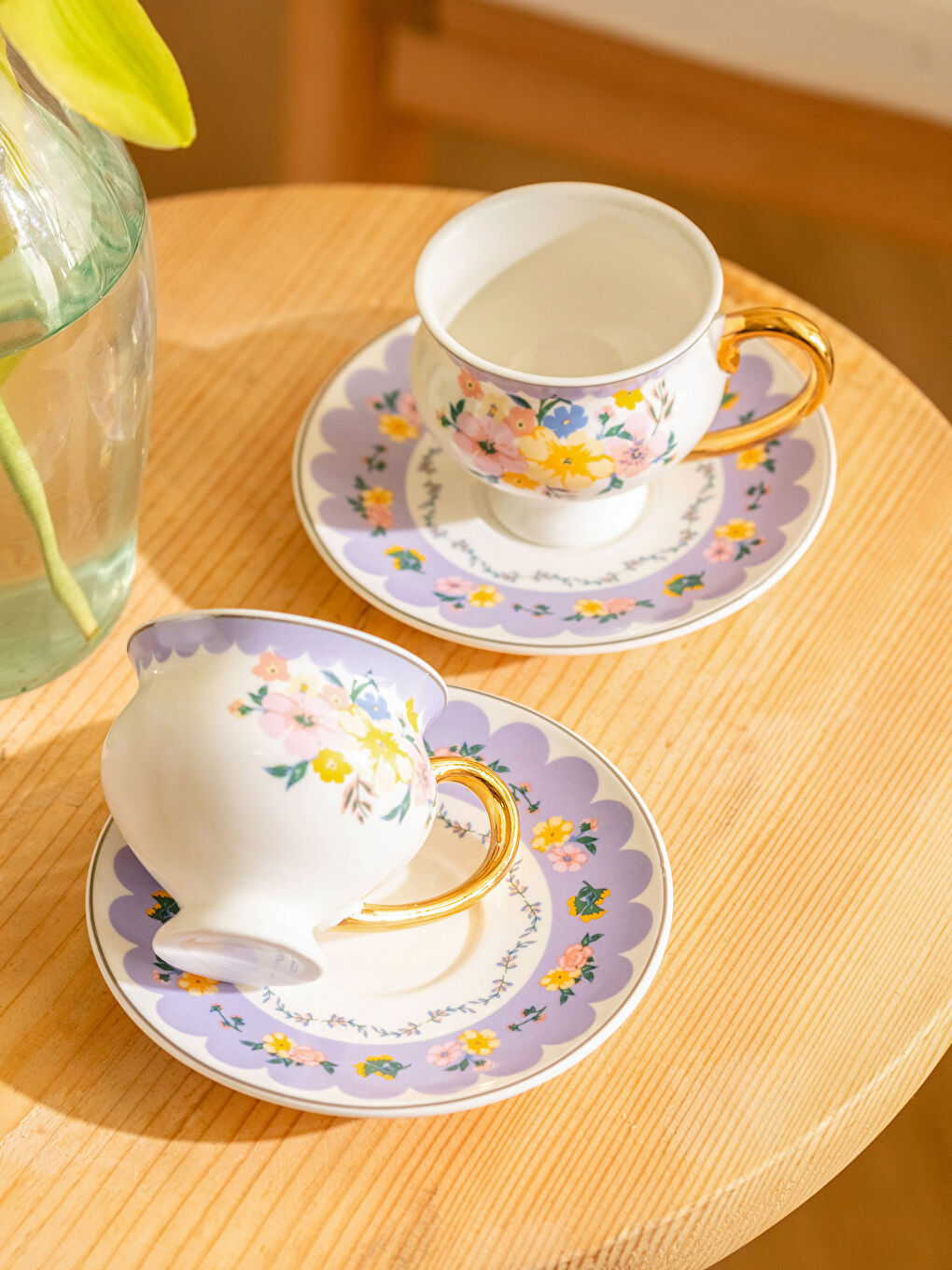 LCW HOME Karişik 2 Kişilik Desenli Porselen Kahve Fincan Takımı 90 ml - 2