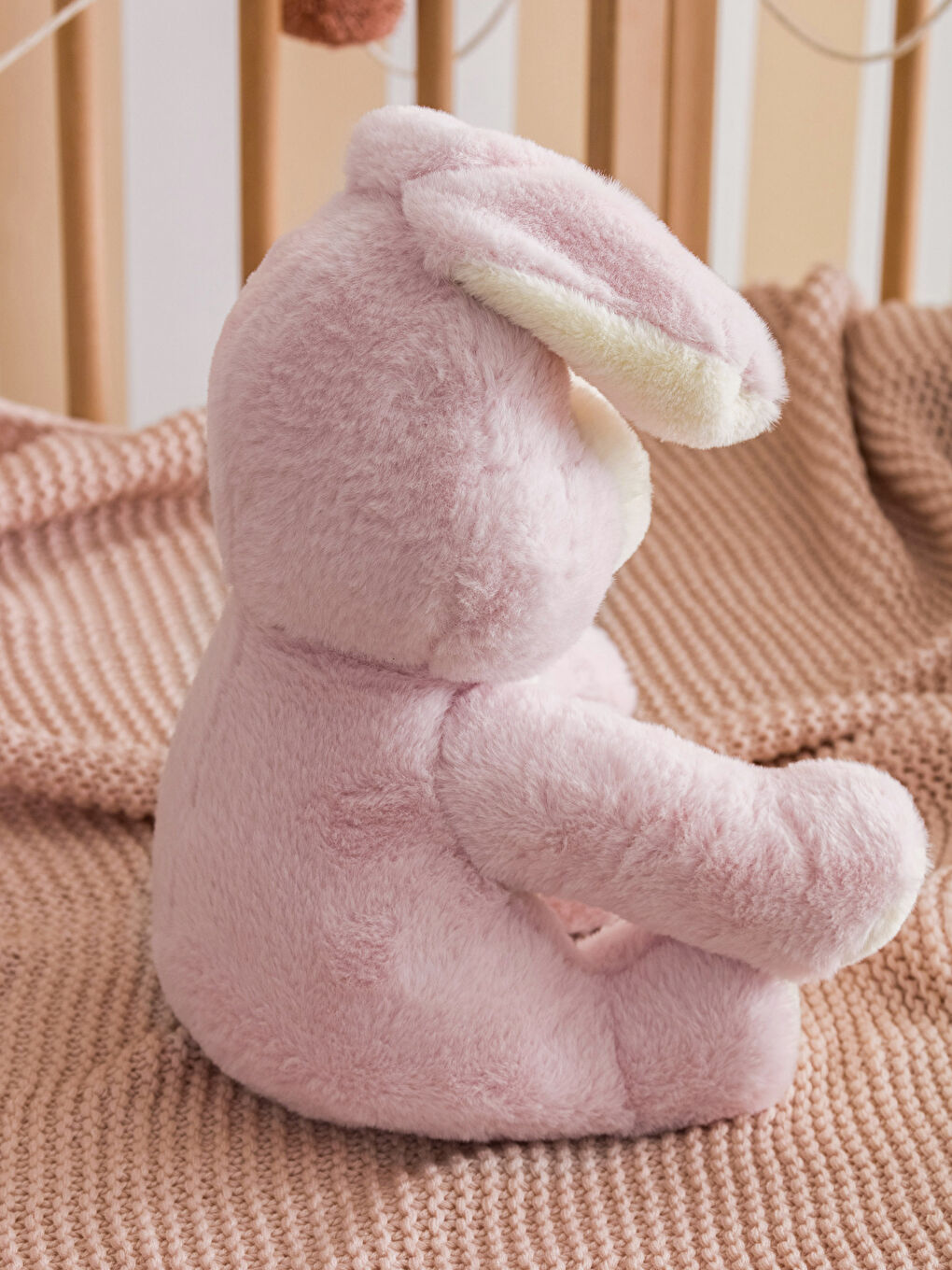 LCW HOME Pembe Pelüş Dolgulu Tavşan Bebek Kırlent 37 Cm - 1