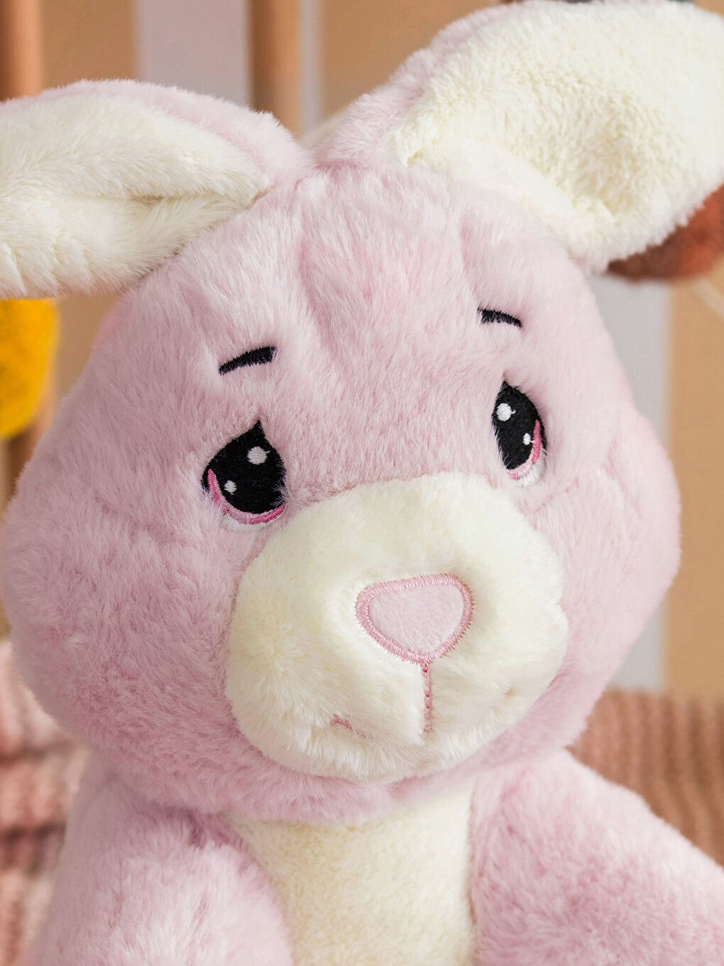 LCW HOME Pembe Pelüş Dolgulu Tavşan Bebek Kırlent 37 Cm - 2