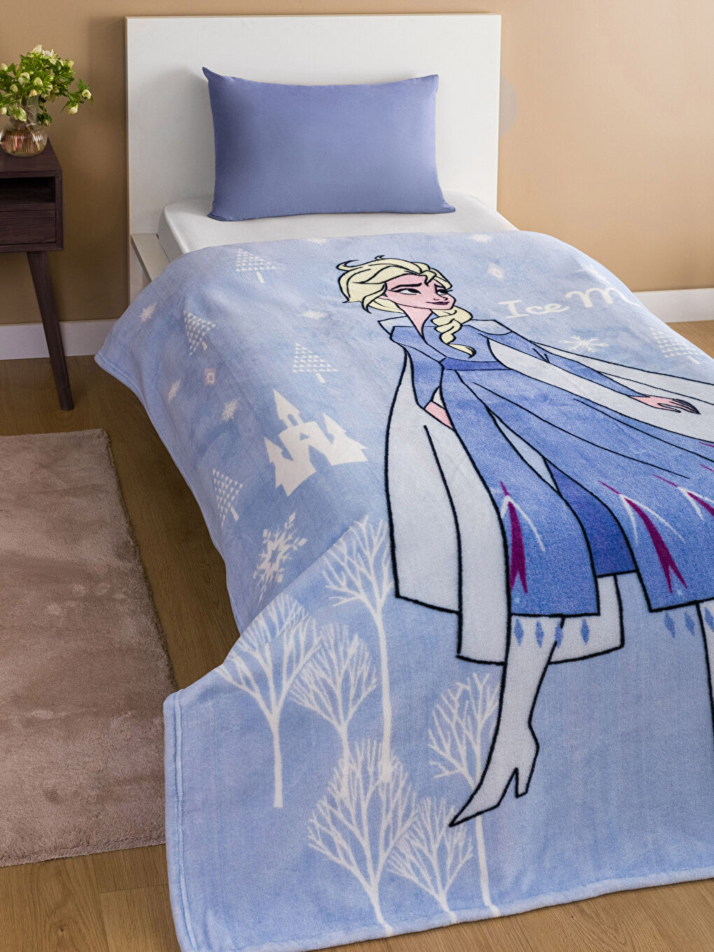 Couverture Enfant Frozen Imprimée Velours Doux 150x200 Cm