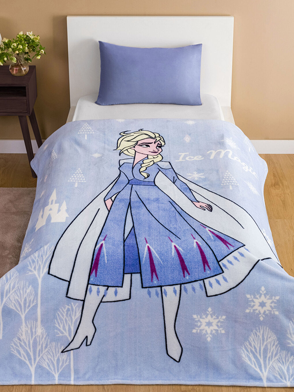 Couverture Enfant Frozen Imprimée Velours Doux 150x200 Cm-1