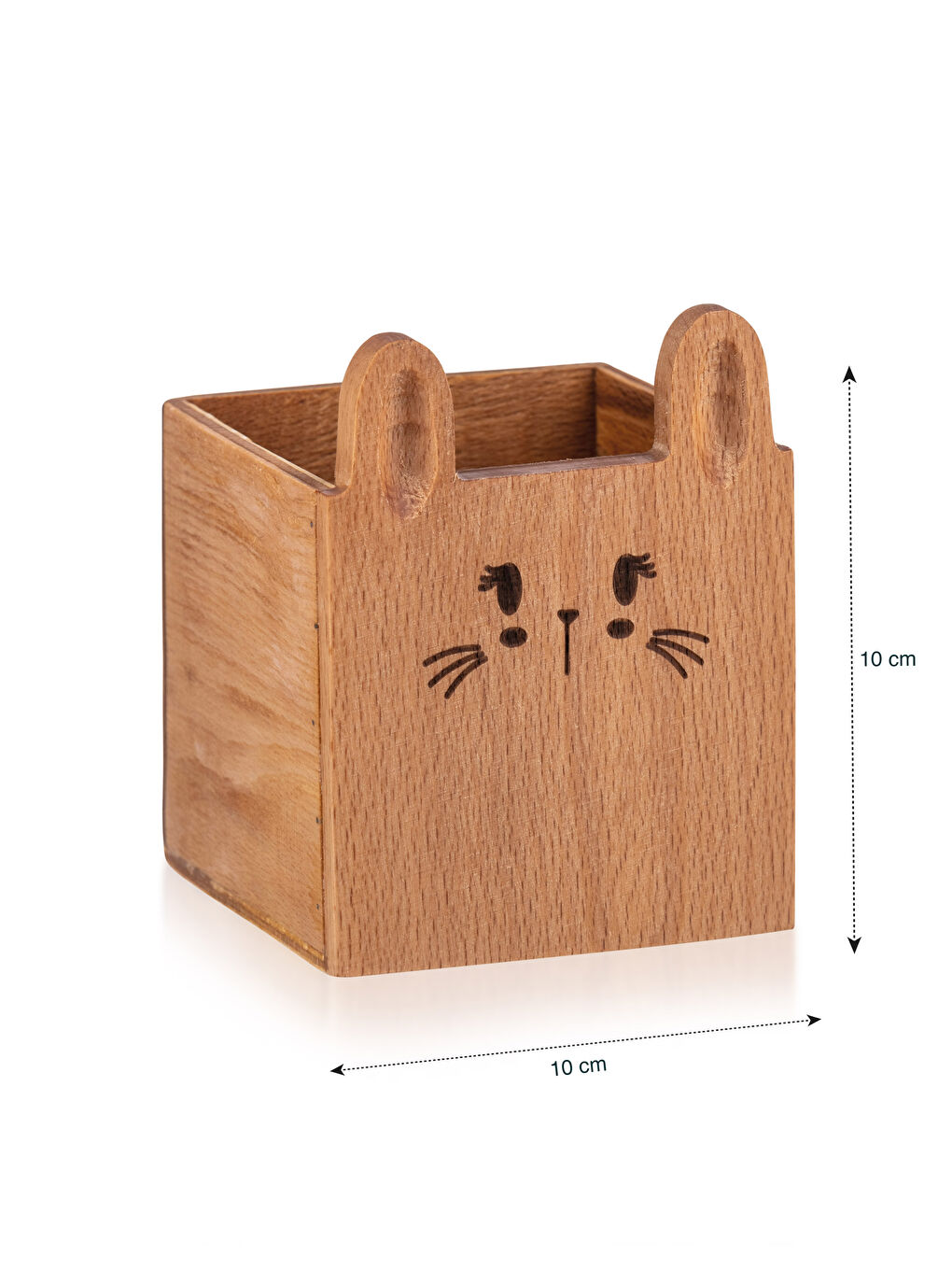LCW HOME Tavşan Baskılı Ahşap Kutu 10x10 Cm -S3DG34Z8-S1J