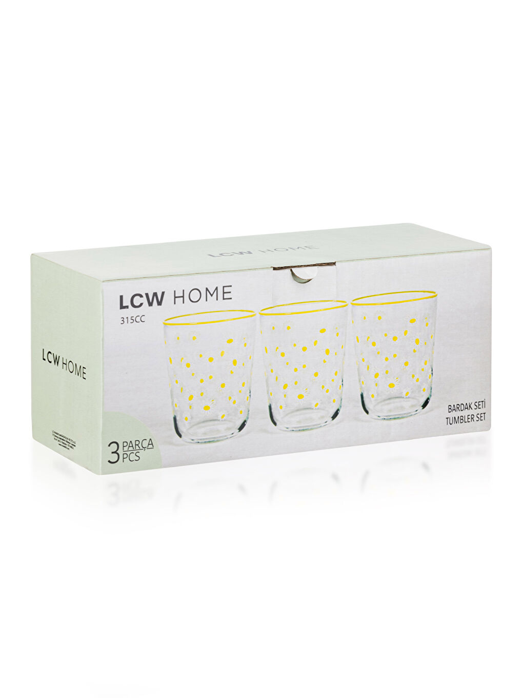 Set de 3 Pahare de Sticlă Imprimate - 315 Ml-3