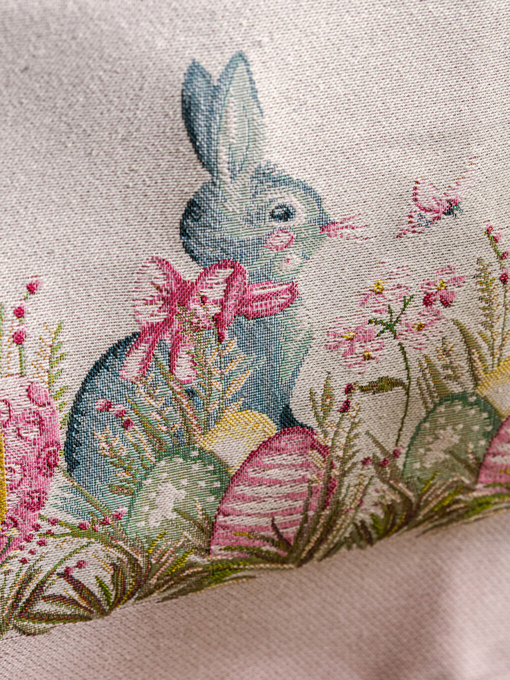 Karışık Tavşan Baskılı Runner 45x120 cm-2