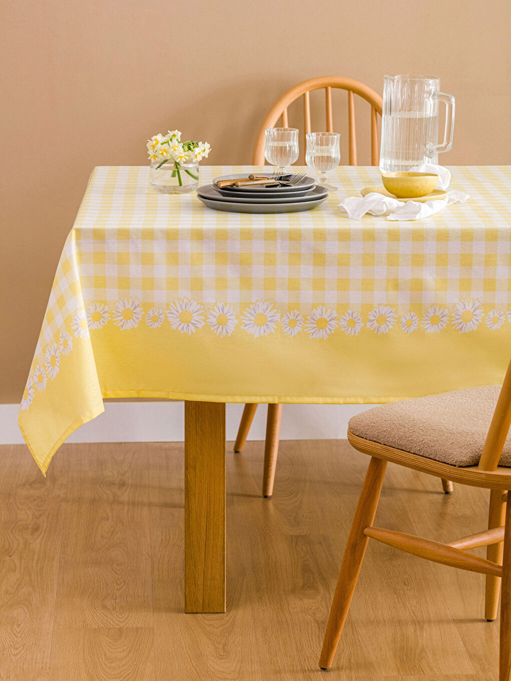 LCW HOME Sari Baskılı Masa Örtüsü 150x200 cm - 1