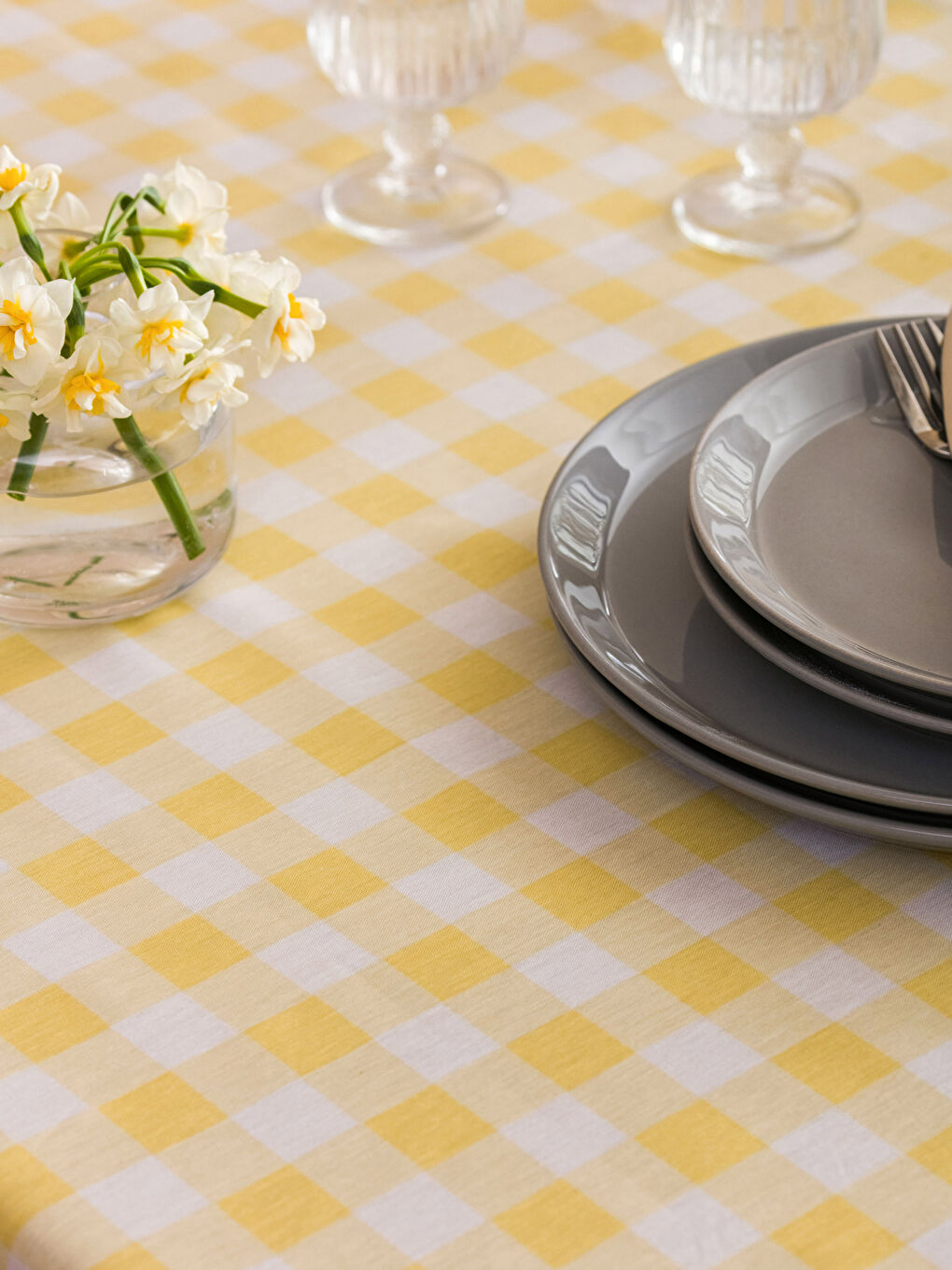 LCW HOME Sari Baskılı Masa Örtüsü 150x200 cm - 3