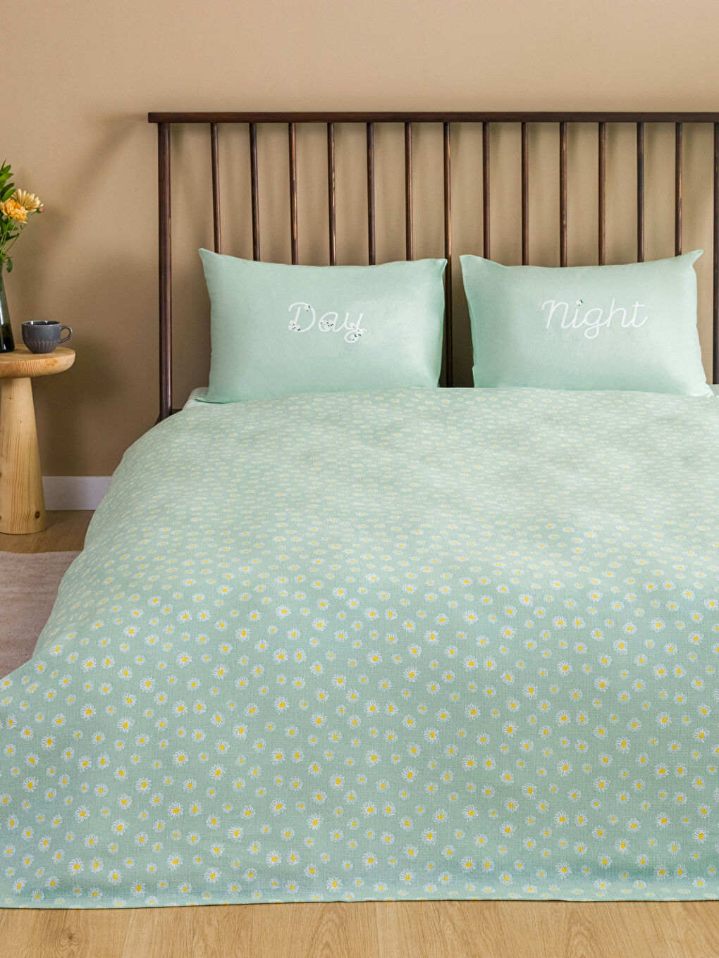 Štampani pamučni dupli pikirani prekrivač set