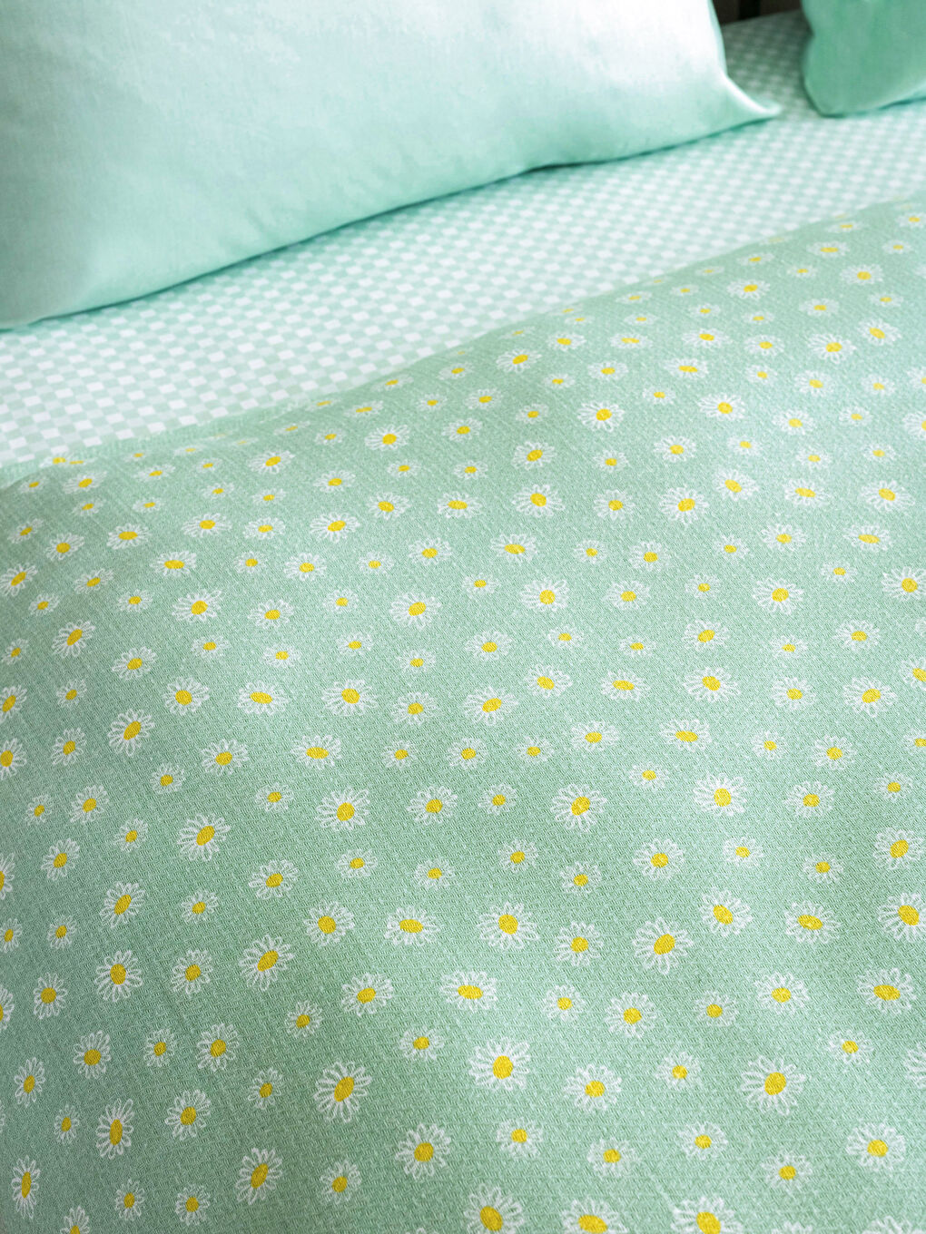 Štampani pamučni dupli pikirani prekrivač set-4