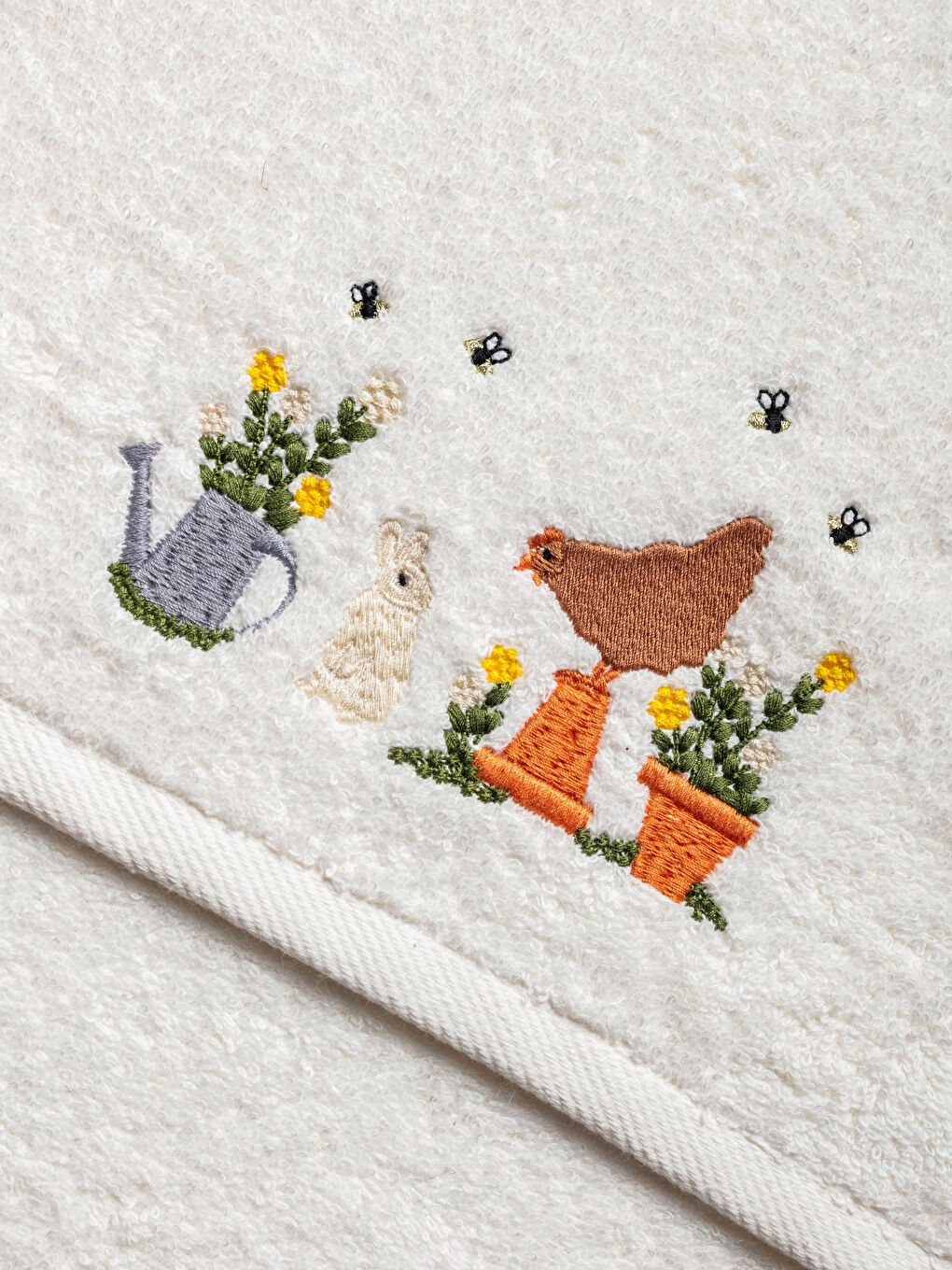 منشفة يد مْطَرّْزَة 50x80 cm-3