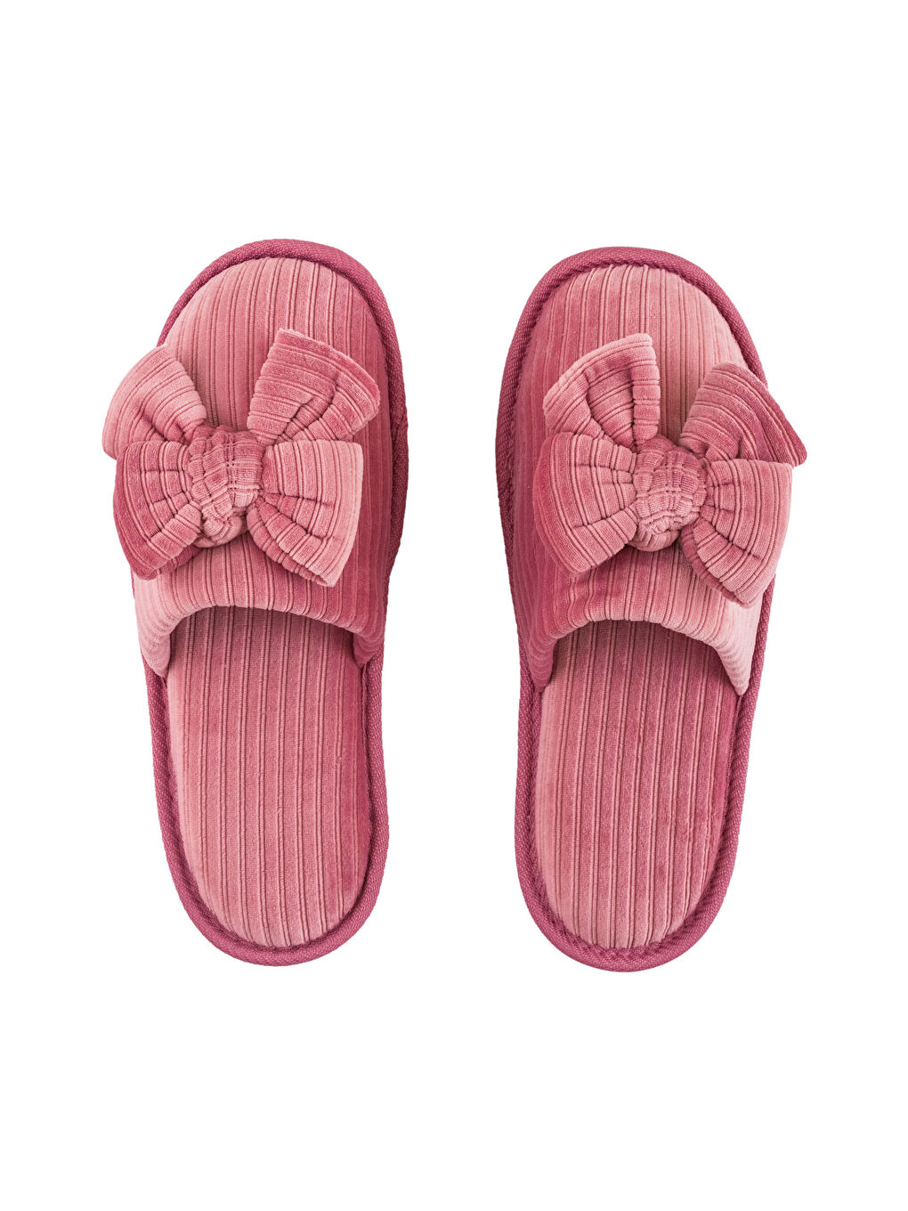 Bow Detailed Women's Home Slippers-5