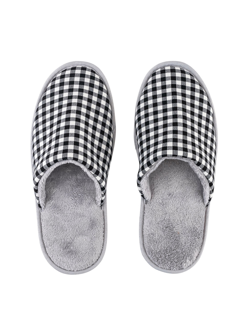 Closed Front Checkered Women's House Slippers-5