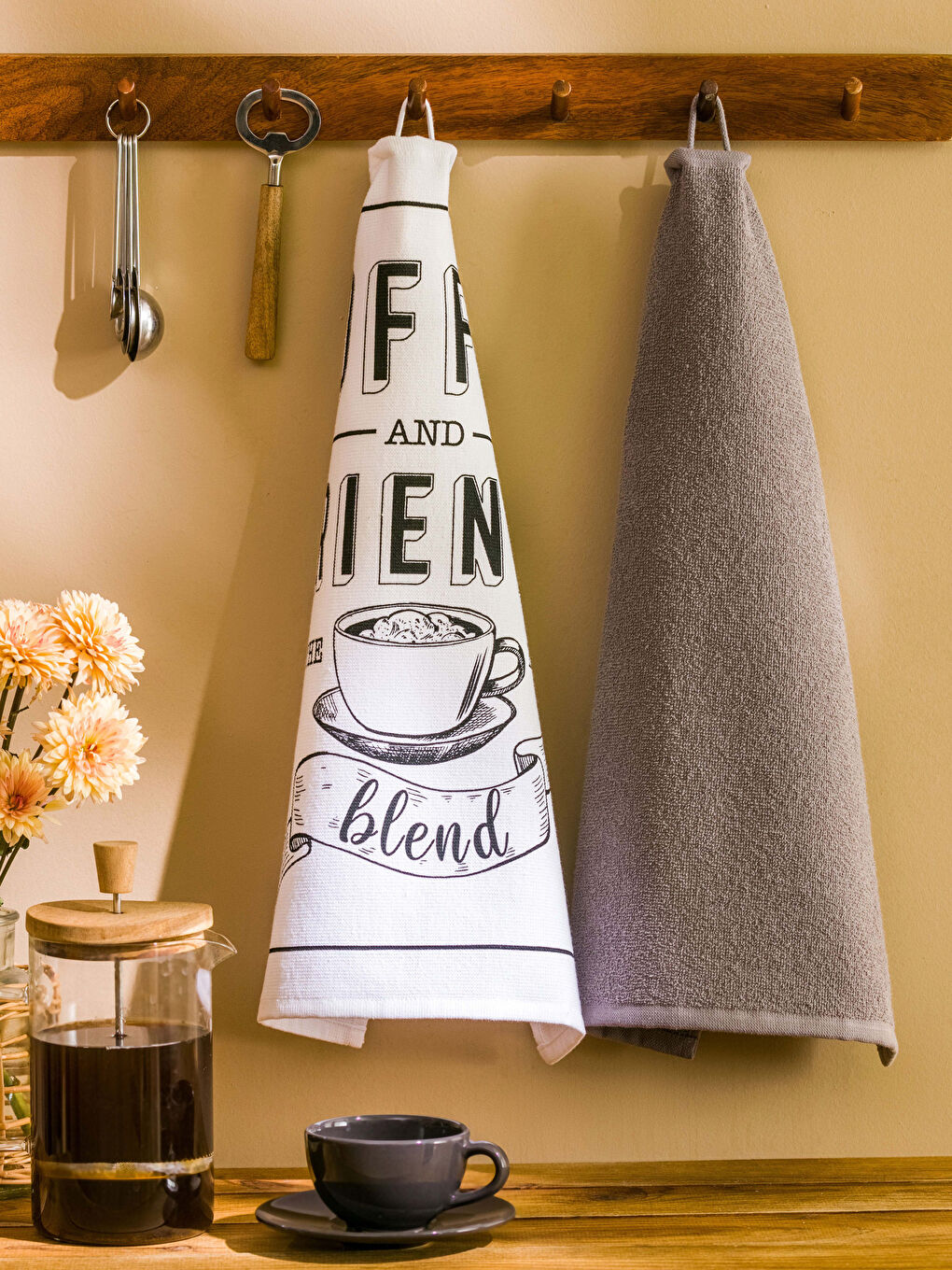 Karışık Baskılı Kurulama Bezi 2'li 40x50 cm