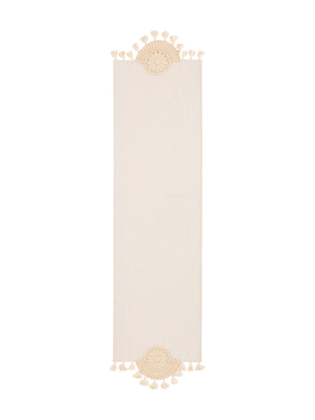 مفرش طاولة دانتيل مزخرف 45x150 سم-4