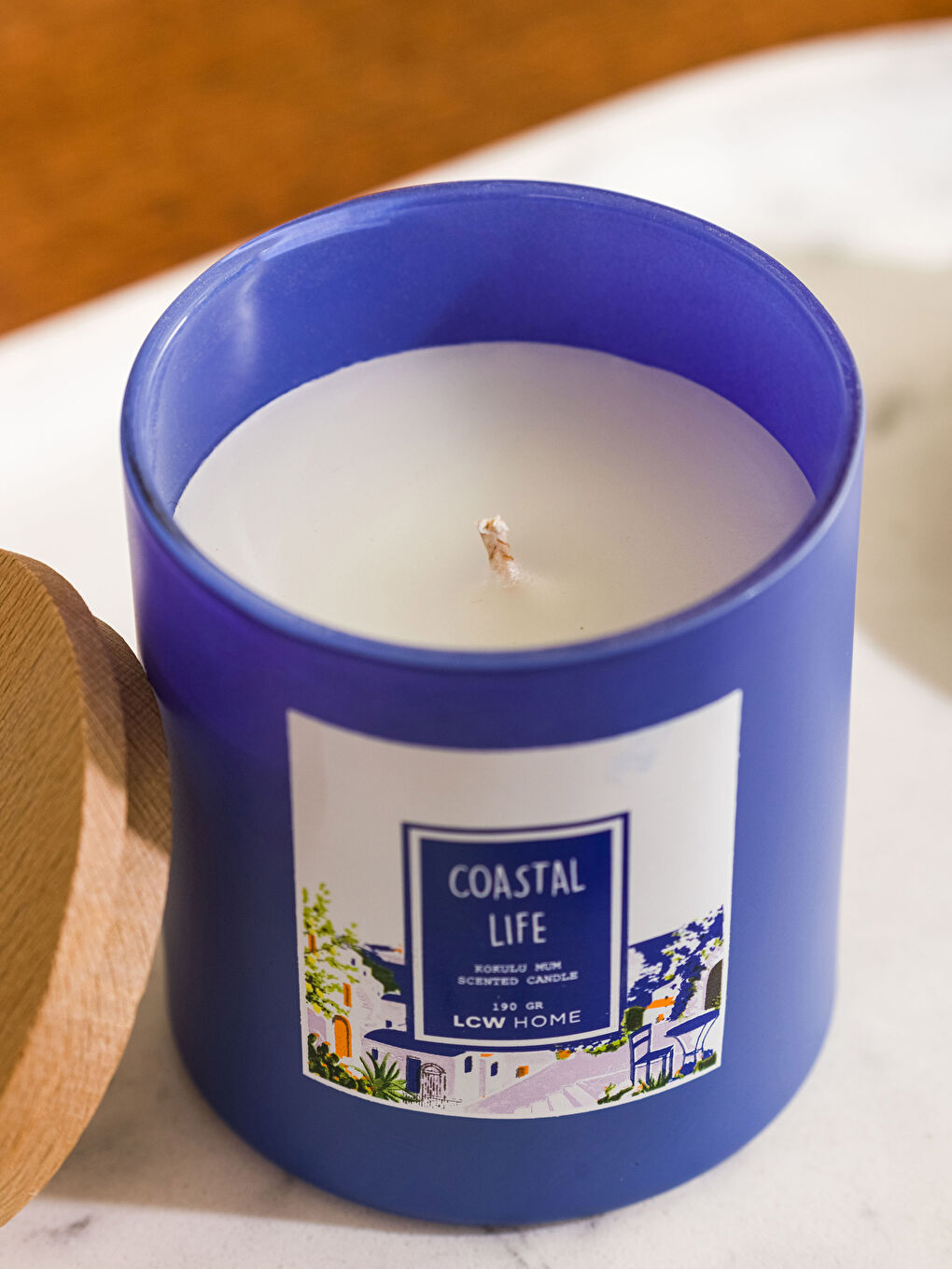 Karışık Kapaklı Kokulu Dekoratif Bardak Mum 190 g-3