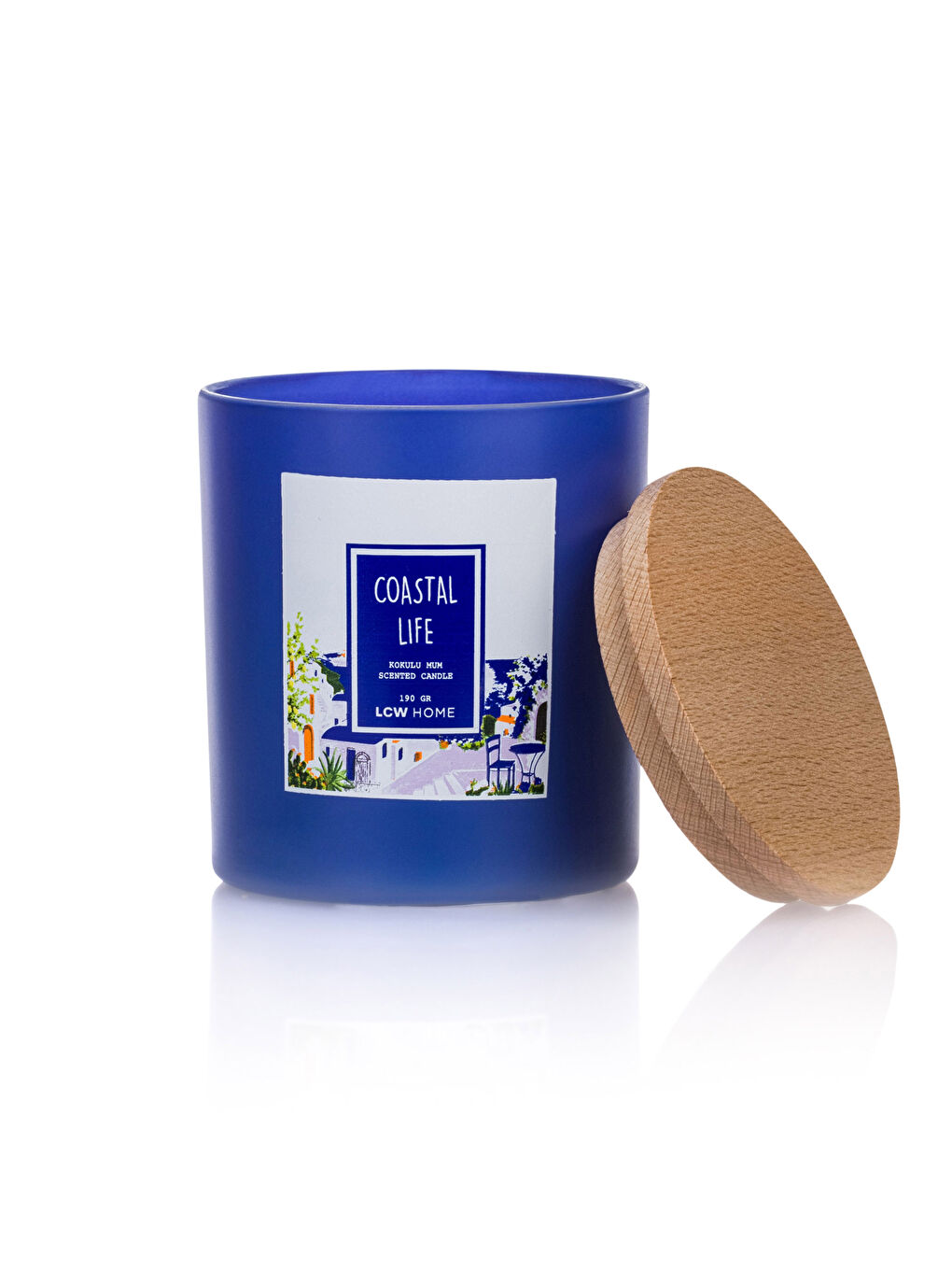 Karışık Kapaklı Kokulu Dekoratif Bardak Mum 190 g-4