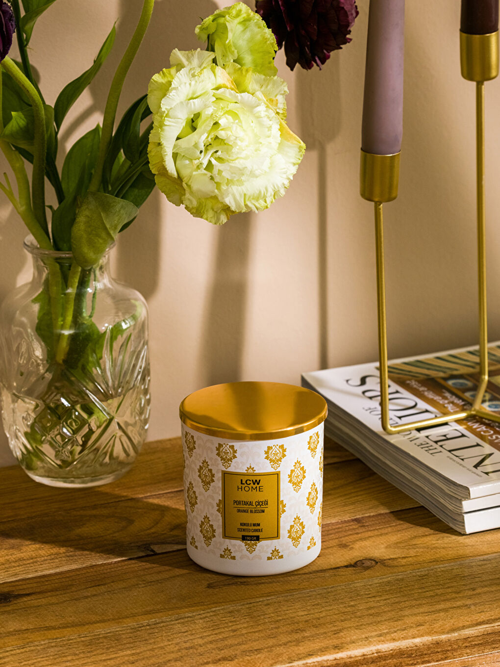 Lcw Home Bougie Décorative en Verre Parfumée avec Couvercle 190 g -S3EH63Z8-F9C