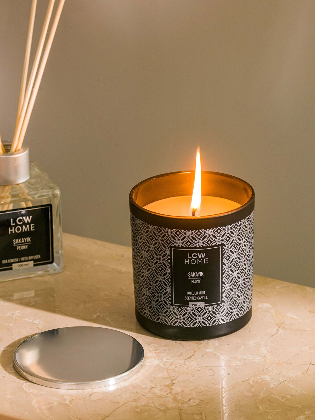 Karışık Dekoratif Şakayık Kokulu Mum 190 g