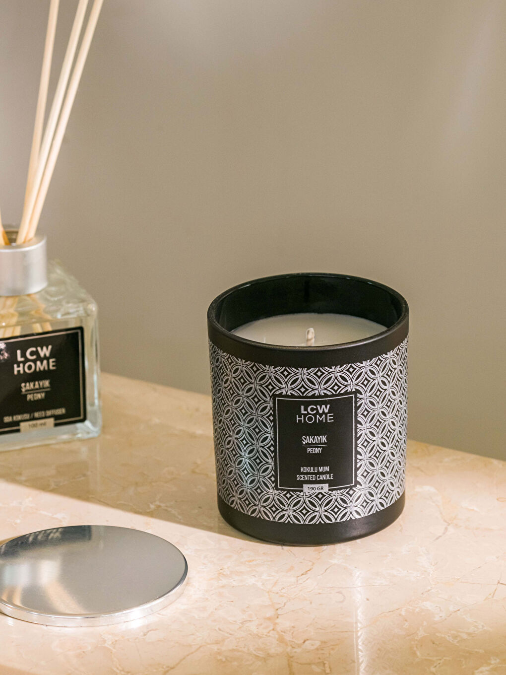 Karışık Dekoratif Şakayık Kokulu Mum 190 g-1
