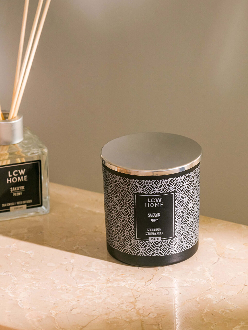 Karışık Dekoratif Şakayık Kokulu Mum 190 g-2