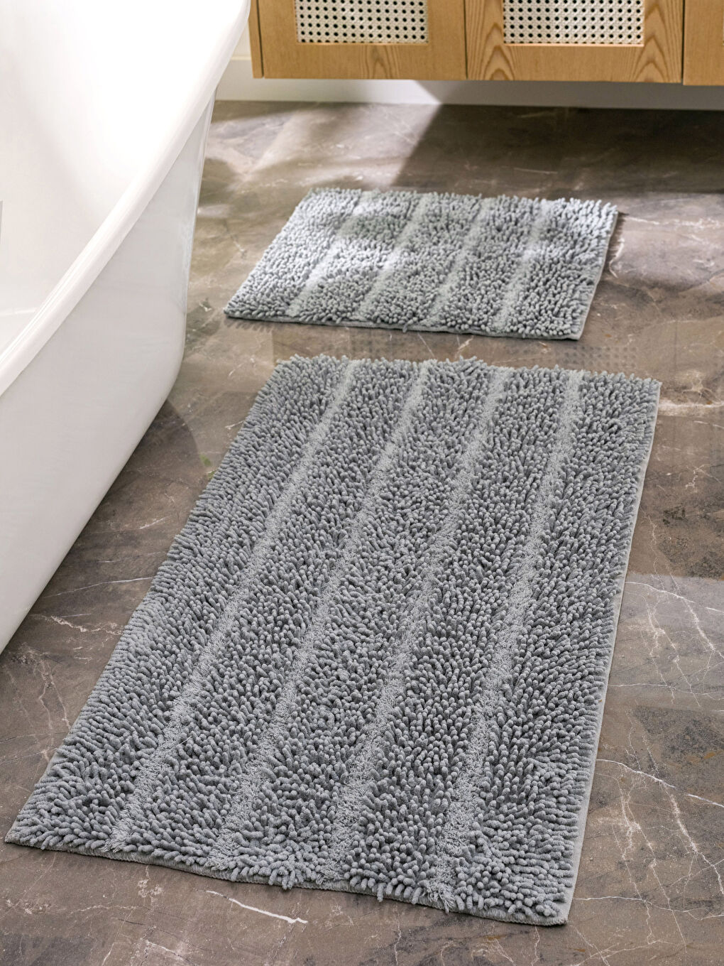 Line Patterned Bath Mat 2 Pack -S3EH69Z8-LRW