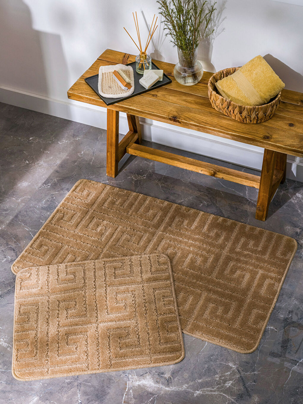 Patterned Bath Mat 2 Pack