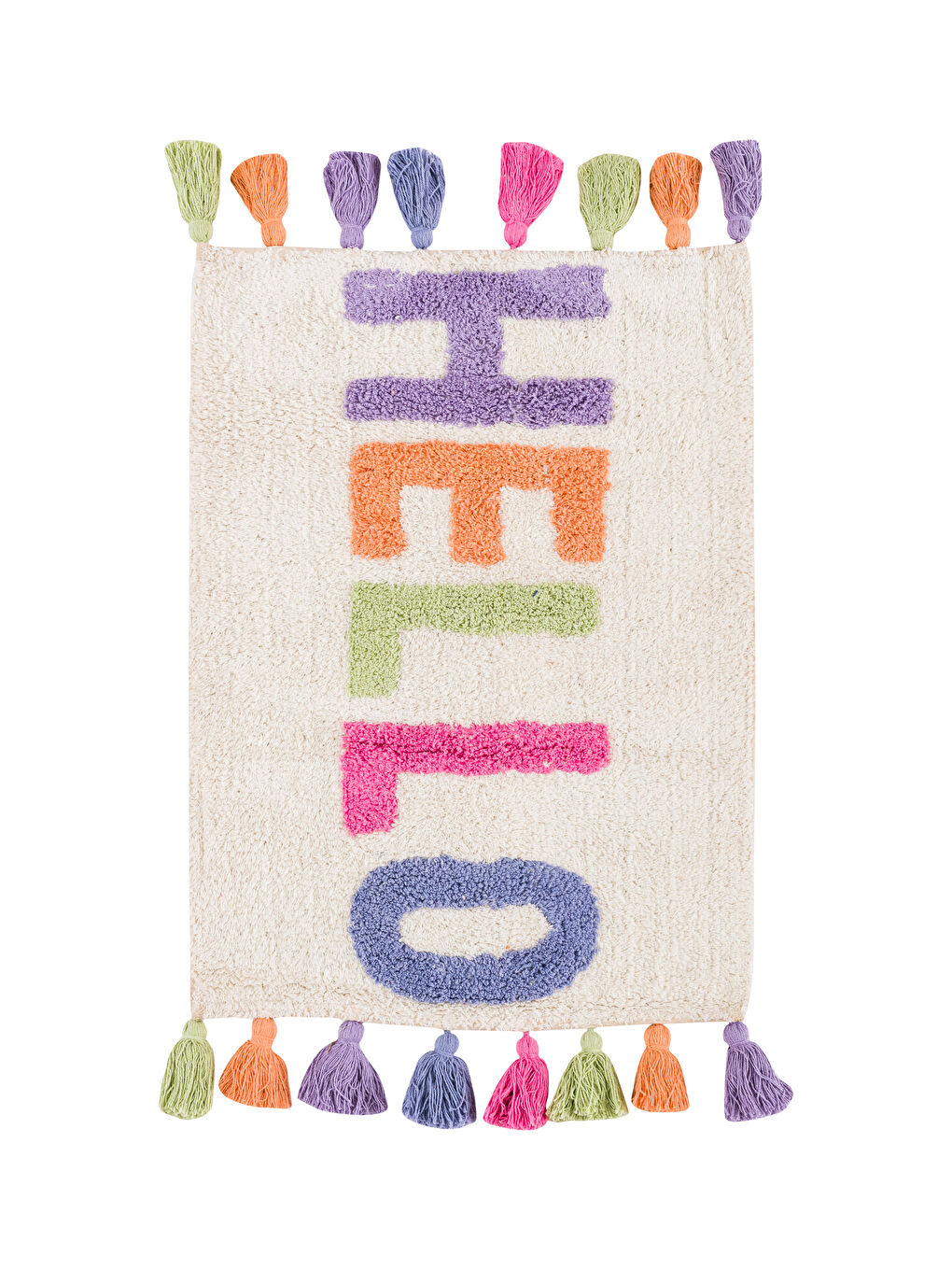 Pembe Nakışlı Banyo Paspası 50x70 cm-5