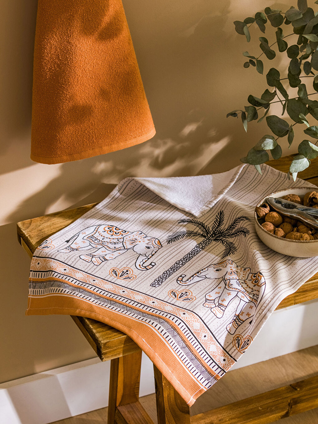 منشفة شاي مطبوعة - مجموعتين 40x50 سم-1