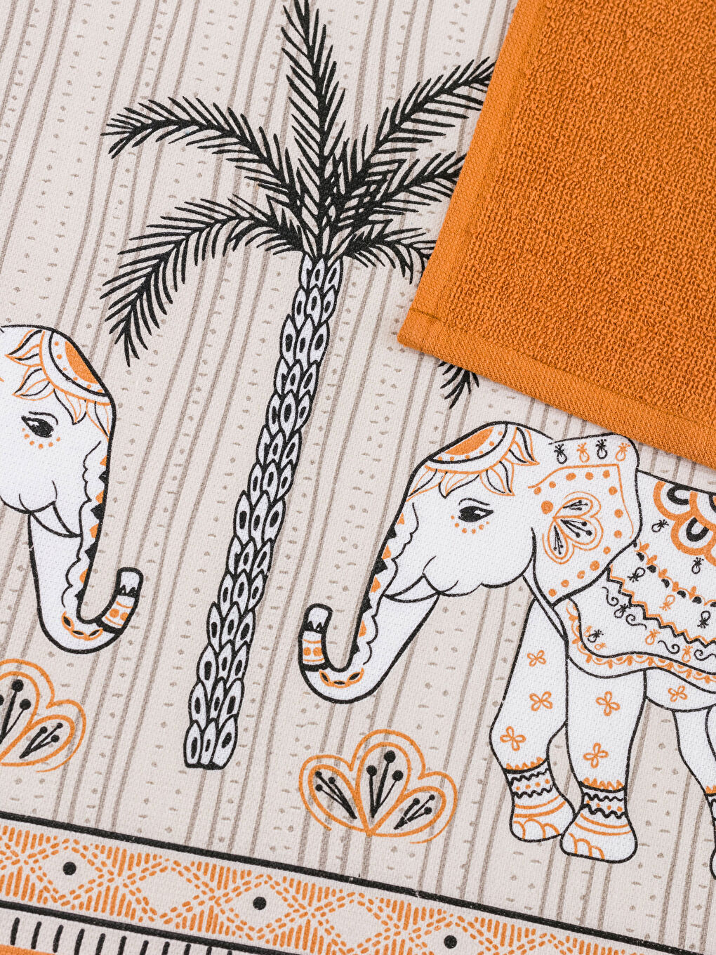 منشفة شاي مطبوعة - مجموعتين 40x50 سم-2