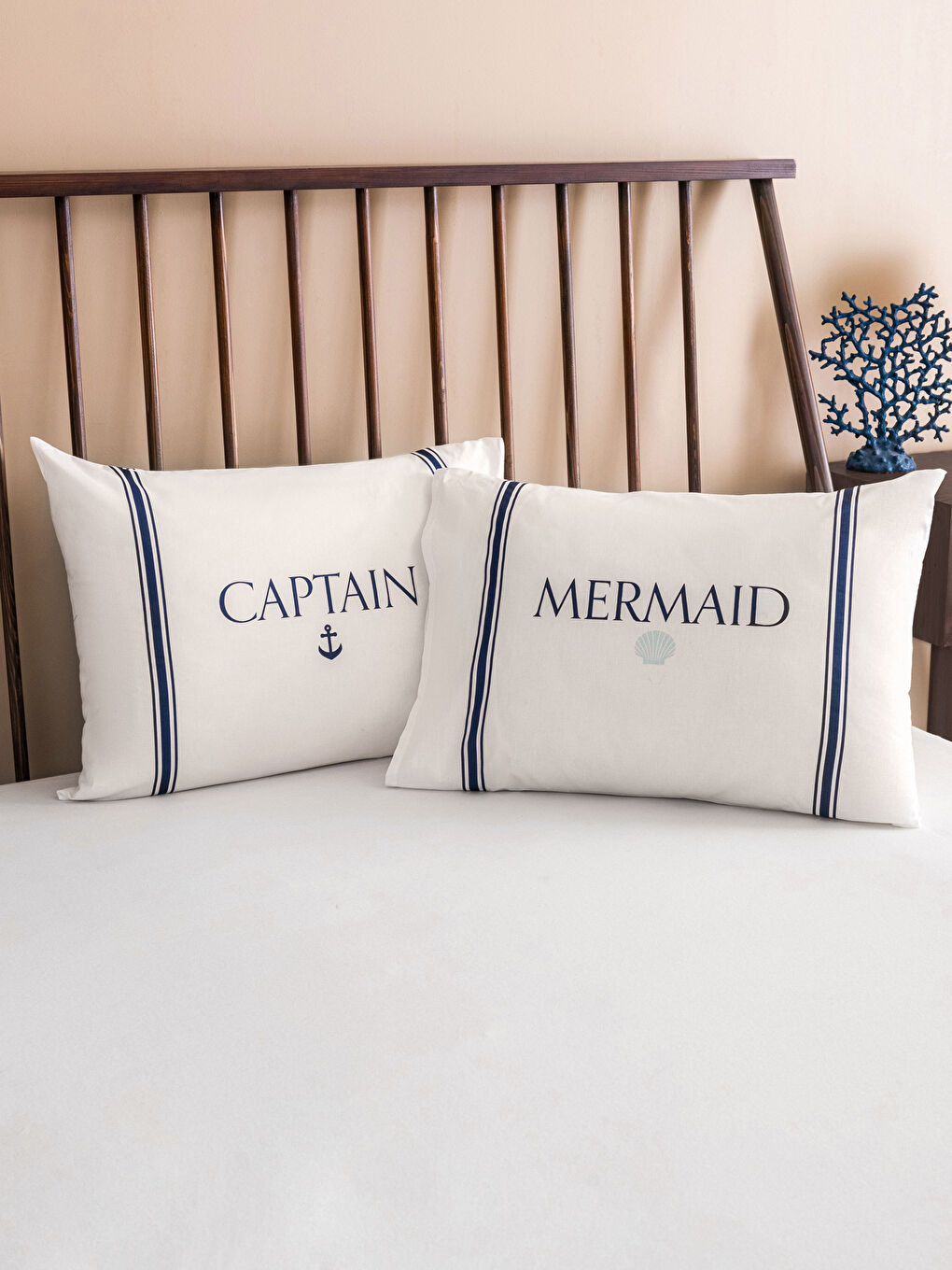 غطاء وسادة قطني مطبوع - مجموعتين 50x70 سم