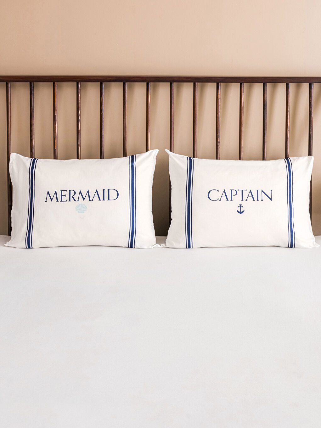 غطاء وسادة قطني مطبوع - مجموعتين 50x70 سم-1