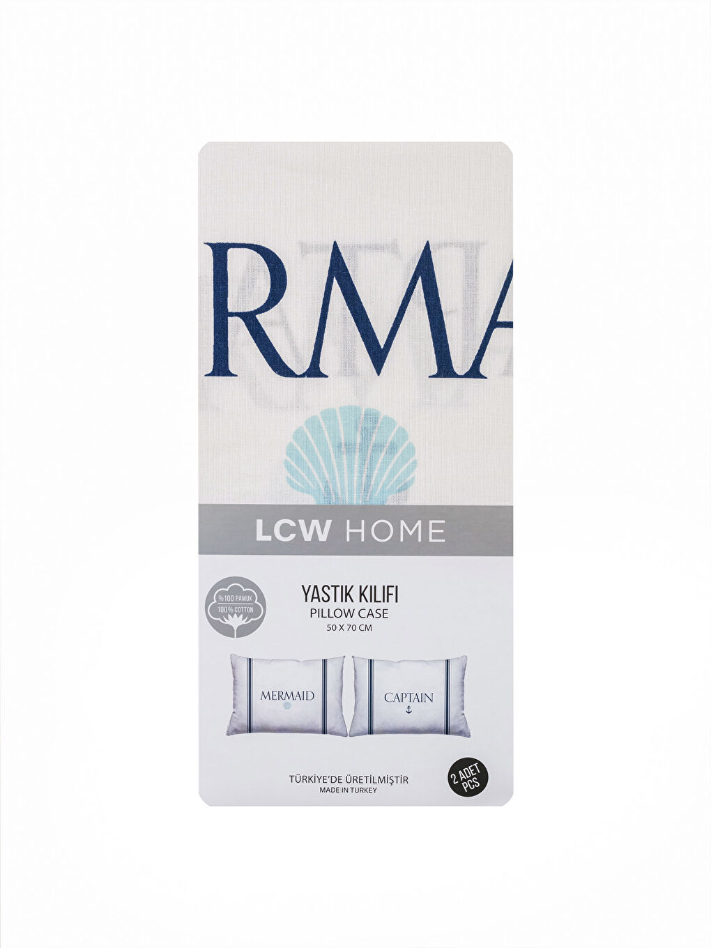 غطاء وسادة قطني مطبوع - مجموعتين 50x70 سم-3