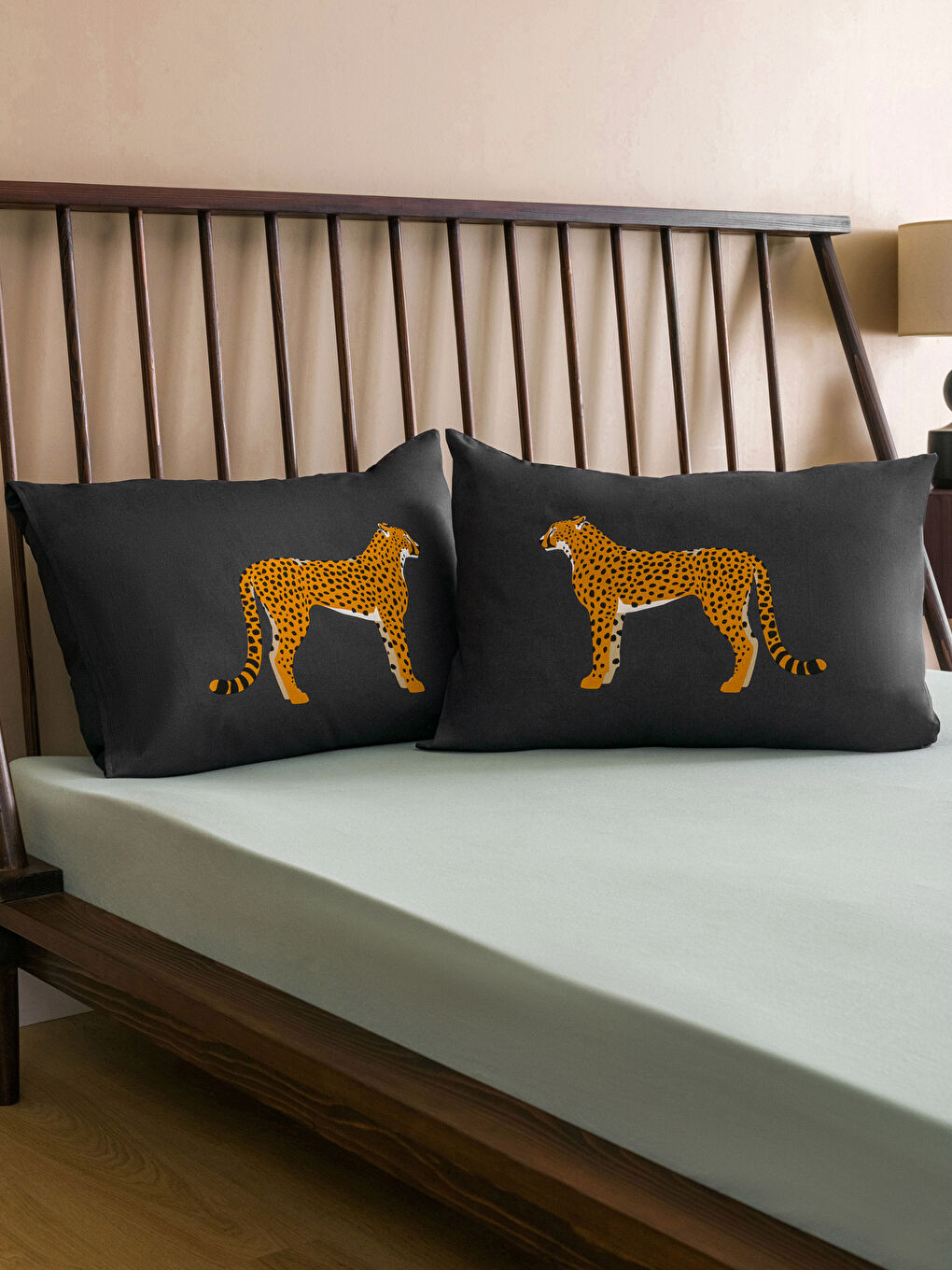 LCW HOME Leopard Printed Pillow Cover 2 Pcs 50x70 Cm -S3EK14Z8-F9C