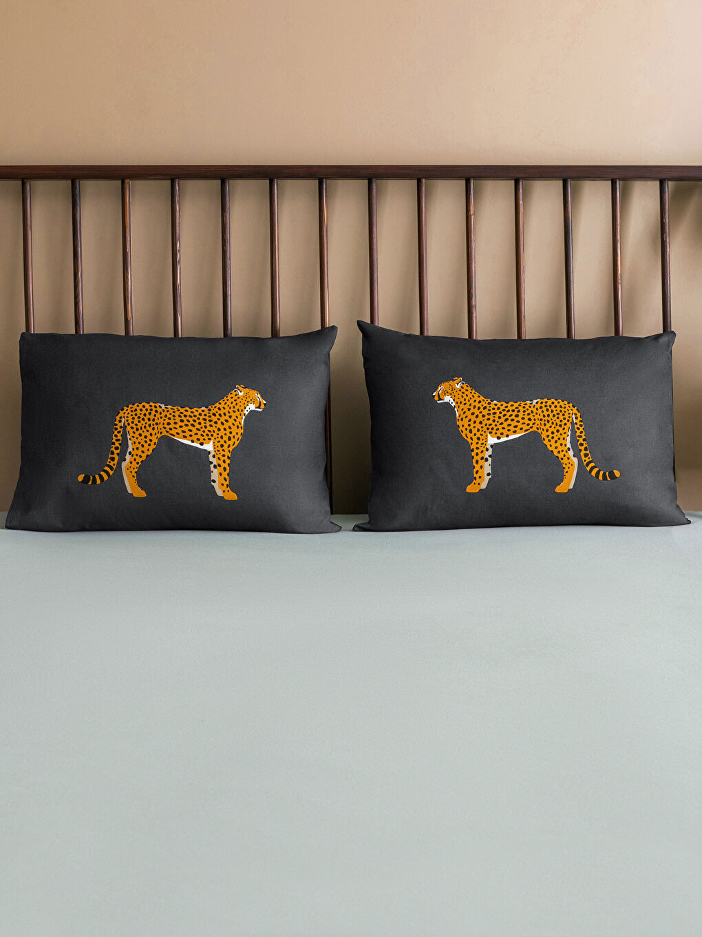 LCW HOME Leopard Printed Pillow Cover 2 Pcs 50x70 Cm -S3EK14Z8-F9C