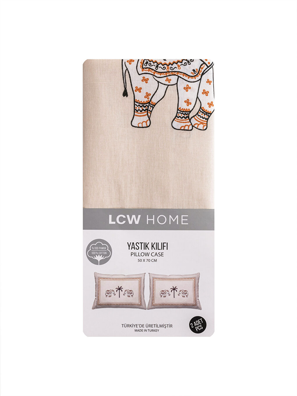 Cotton Printed Pillow Cover 2 Pcs 50x70 Cm-3