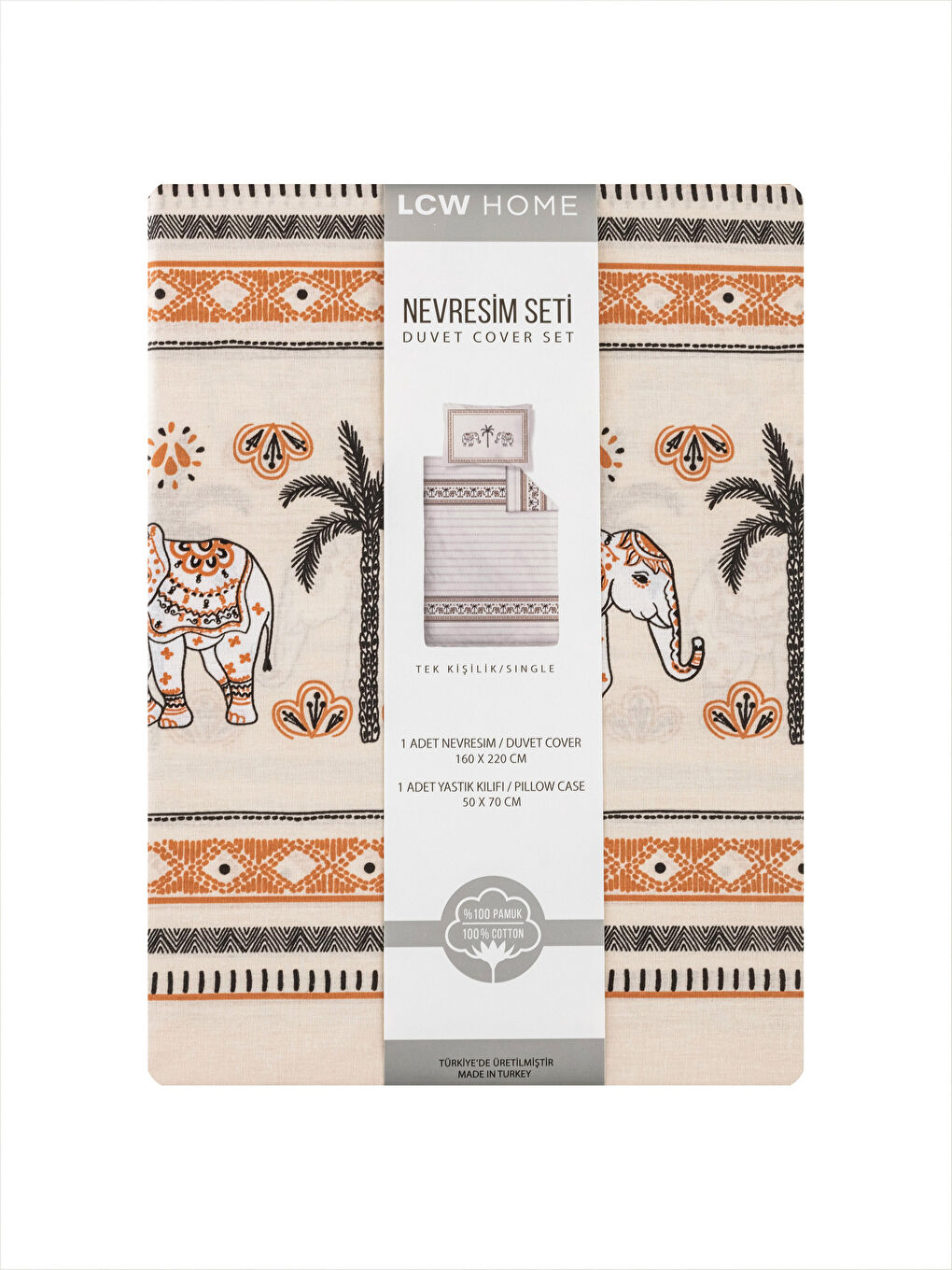 Karışık Pamuklu Tek Kişilik Nevresim Seti-6